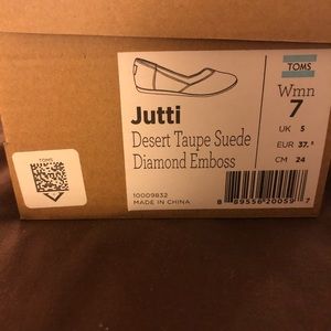 TOMS, Jutti ballet flats, size 7W